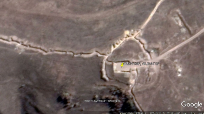 Ermənilər özlərinin məhv edilmiş dayaq məntəqəsindən təbəssümlə “üz döndəriblər”