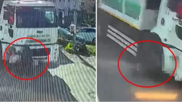 Zibil maşınının altında qalan qadın facivi şəkildə həyatını itirdi - VİDEO 