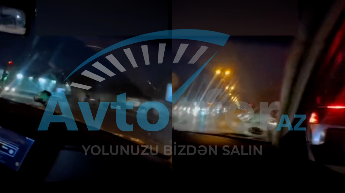 Yasamalda “KIA” qırmızı işıqda yolu keçib qəza şəraiti yartdı - VİDEO 