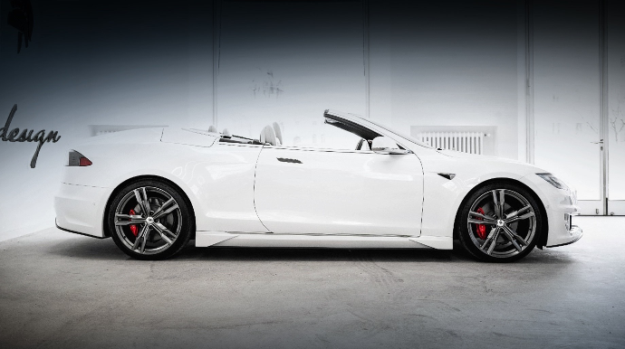 Tesla Model S стала кабриолетом в ателье Ares Design  - ФОТО