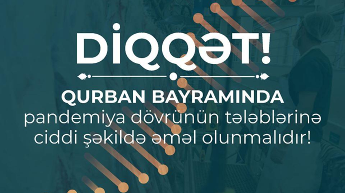 AQTA: Qurban bayramında pandemiya dövrünün tələblərinə əməl olunmalıdır