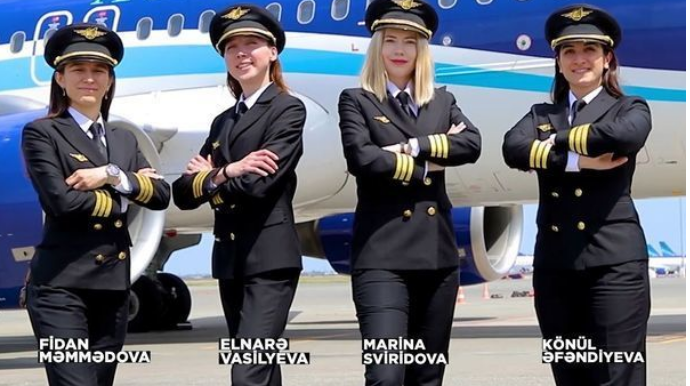 Первые женщины-пилоты авиакомпании "Азербайджанские Авиалинии"   - ВИДЕО