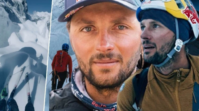 Everestdən xizəklə endi, rekord qırdı - VİDEO