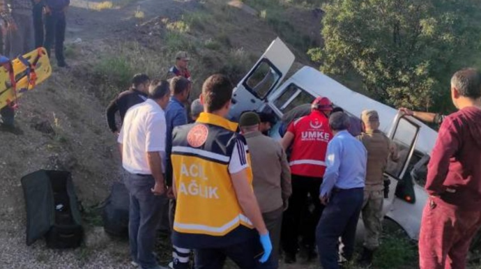 Türkiyədə ağır yol qəzasında dörd nəfər ölüb 