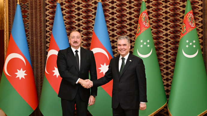 İlham Əliyevin Berdiməhəmmədov ilə təkbətək görüşü başladı - FOTO   - YENİLƏNİB