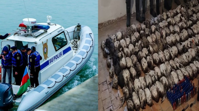 "Qırmızı Kitab”a düşən çöl quşlarını ovlayanlar tutuldu - VİDEO