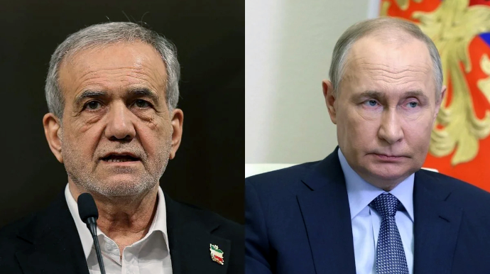 Пезешкиан и Путин обсудили атаку дронов на Нахчыван 