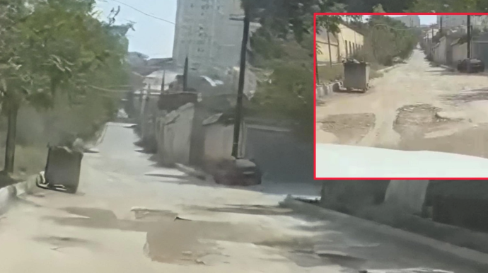 Bakıda yol problemi: "İki aydır yolu qazıblar, düzəltmirlər" - FOTO - VİDEO