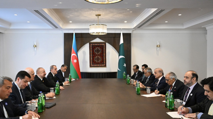 Prezident Xankəndidə Pakistanın Baş naziri ilə görüşdü - FOTOLAR 