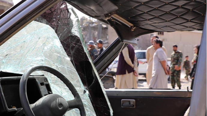Talibana məxsus maşına terror hücumu: ölənlər var 