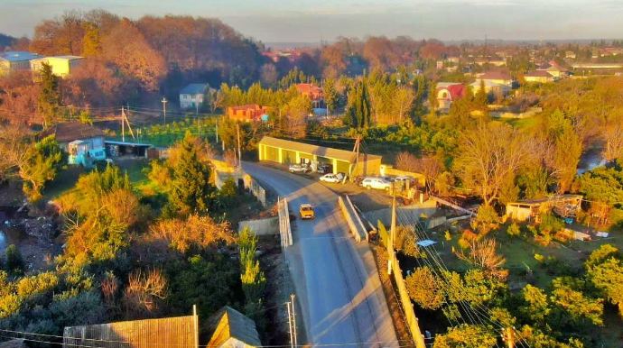 Astara rayonunda avtomobil körpüsü inşa olunub - FOTO