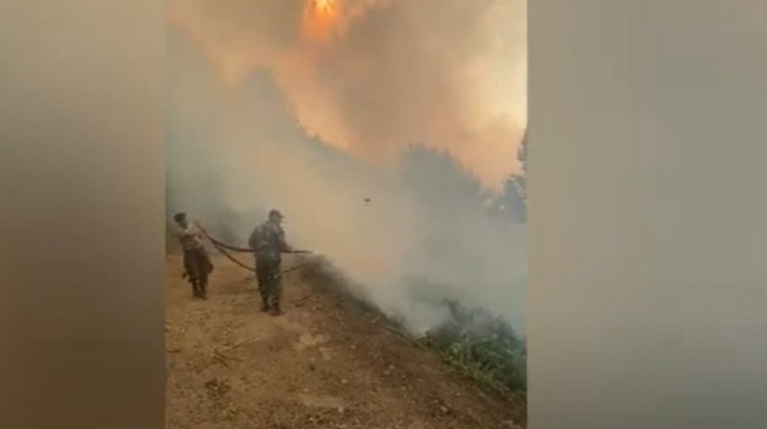 FHN:  "Qəbələdəki yanğın söndürülüb"