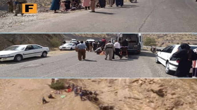 İranda avtobus dərəyə aşıb, 14 nəfər ölüb  - FOTO