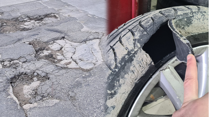 Hər gün bir neçə maşın bu yolda zərər görür - HÜQUQŞÜNASDAN AÇIQLAMA   - FOTO