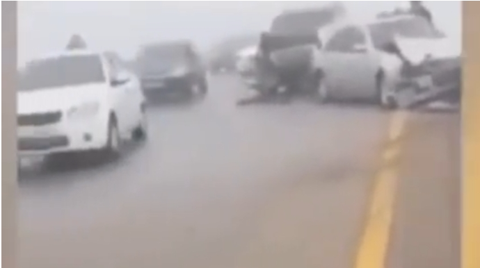 Hacıqabulda baş verən dəhşətli qəzanın görüntüləri   - VİDEO