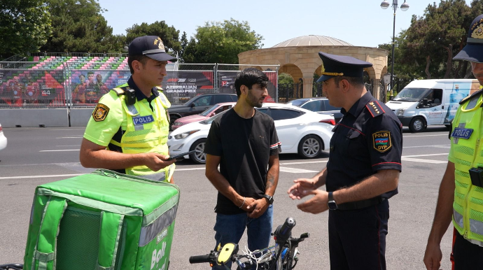 Bakıda qayda pozan motosiklet sürücülərinə qarşı reyd keçirilib – FOTO - VİDEO 