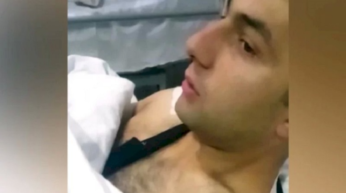 Ermənilərin dünən yaraladığı əsgərimizin görüntüləri   - VİDEO