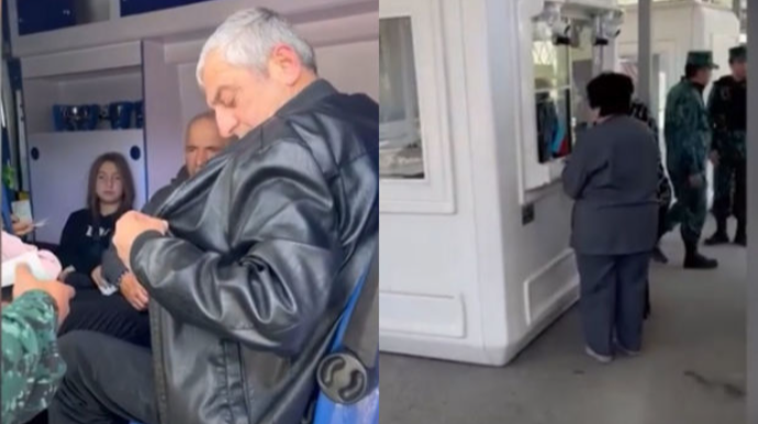 Laçındakı sərhəd-buraxılış məntəqəsindən erməniəsilli vətəndaşlar keçiblər  - VİDEO