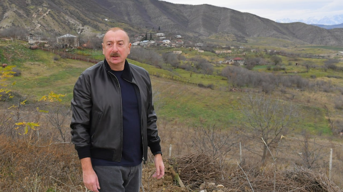 İlham Əliyev Xocalının 4 kəndində olub - FOTO - YENİLƏNİB