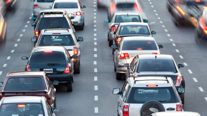 Bakıda tıxac olan yollar - SİYAHI 