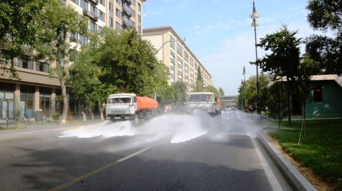Bu gün Bakıda 550 küçə dezinfeksiya edilib  - FOTO