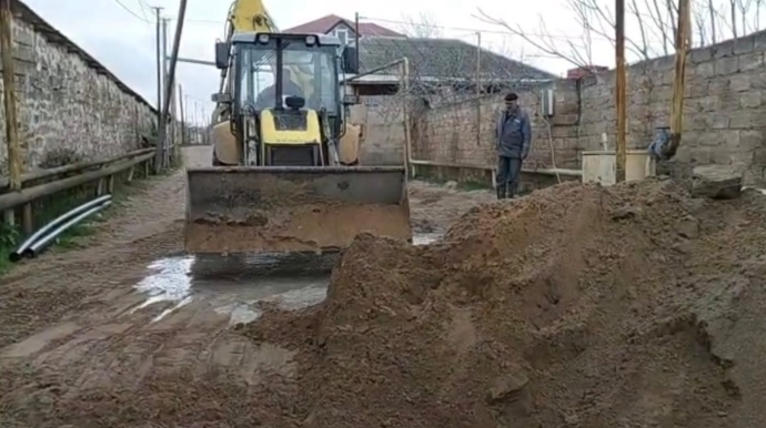 Maştağada xətt bərpa edilib, yağış suları nasosla kənarlaşdırılacaq - VİDEO 