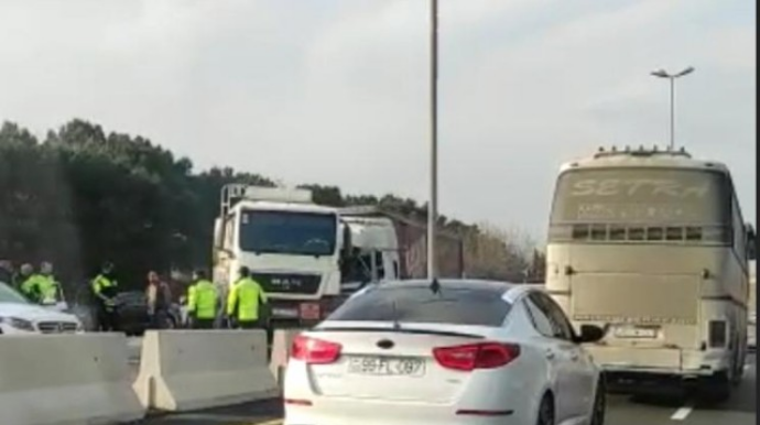 "Azpetrol"un maşını ilə TIR toqquşdu - VİDEO 