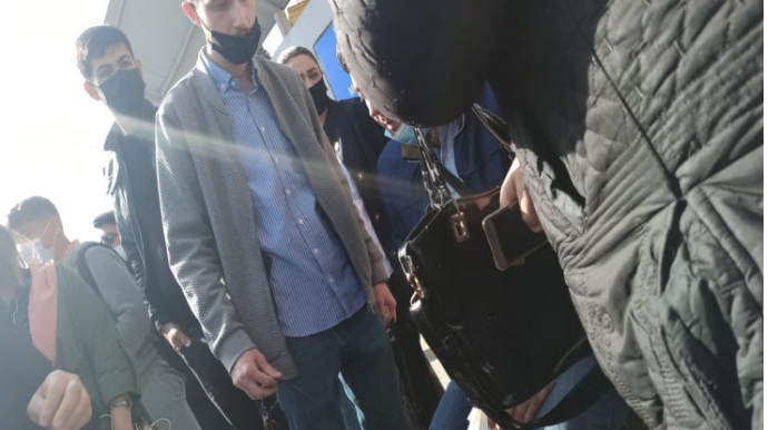 Bakıda avtobus əlil piyadanı vurdu  - FOTO