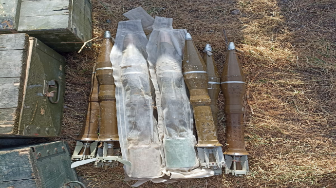 Tərtərdə xeyli sursat aşkarlanıb - FOTO 