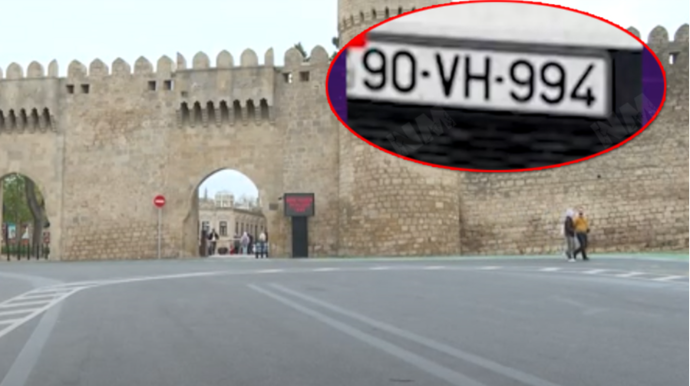 "İçərişəhər''də avtomobili sürətlə idarə edən sürücü kimdir? - ''90-VH-994'' - VİDEO 