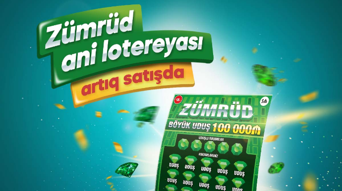 100.000 AZN böyük uduşlu “Zümrüd” satışda - FOTO