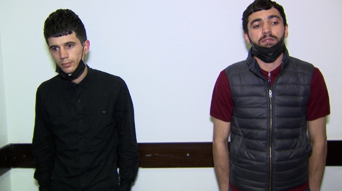 Nəsimidə 3 maşını qaçırıb marketdən oğurluq edənlər saxlanıldı  - VİDEO