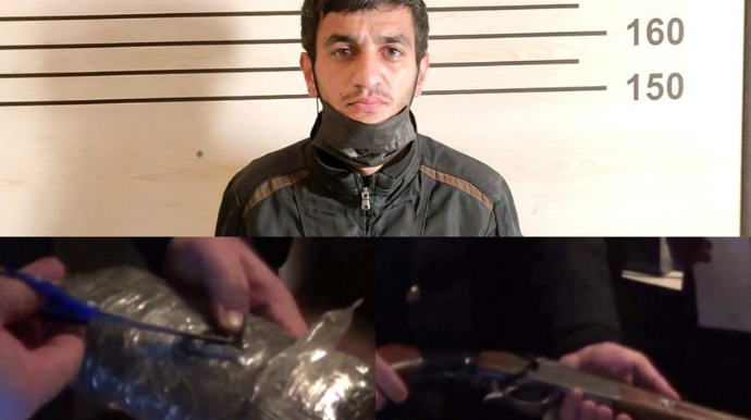 Masallıda üzərində silah və narkotik gəzdirən şəxs saxlanılıb  - FOTO