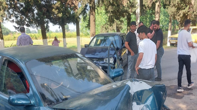 Lənkəranda yol qəzasında sürücülər xəsarət aldı - FOTO 