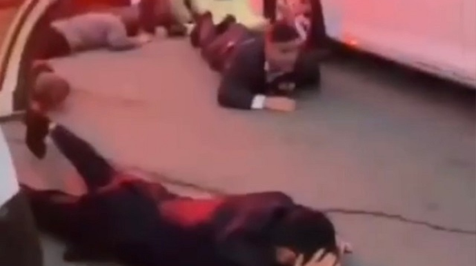 Rusiyada toy karvanında atəş açan azərbaycanlılar saxlanıldı   - VİDEO