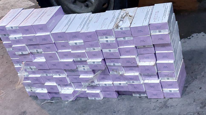 Gürcüstandan gətirilən qanunsuz siqaretlər müsadirə edilib  - FOTO