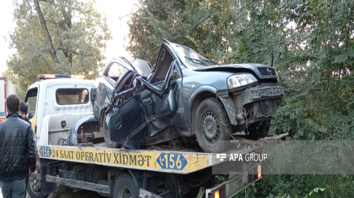 Quba-Xaçmaz yolunda AĞIR QƏZA:  "Opel" ağaca çırpıldı  - FOTO - YENİLƏNİB