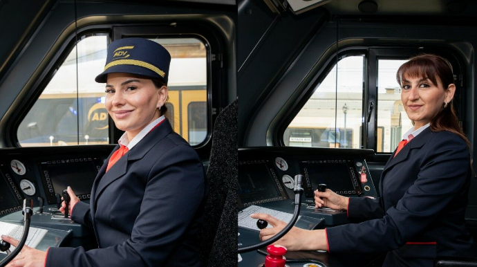 ADY-nin ilk qadın maşinist köməkçiləri - FOTO - VİDEO