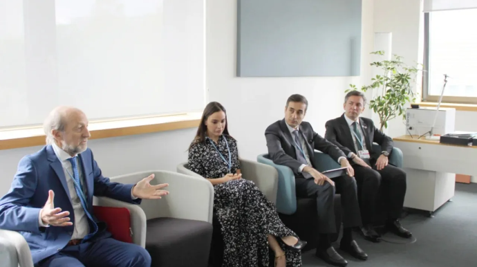 Leyla Əliyeva Almaniyada UNFCCC-in icraçı katibi ilə görüşdü - FOTO  
