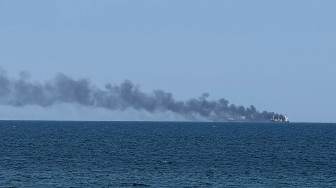 Hörmüz boğazında tanker partladı 