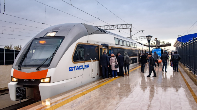 Abşeron dairəvi dəmir yolu marşrutu üzrə reyslərin sayı artırılır 