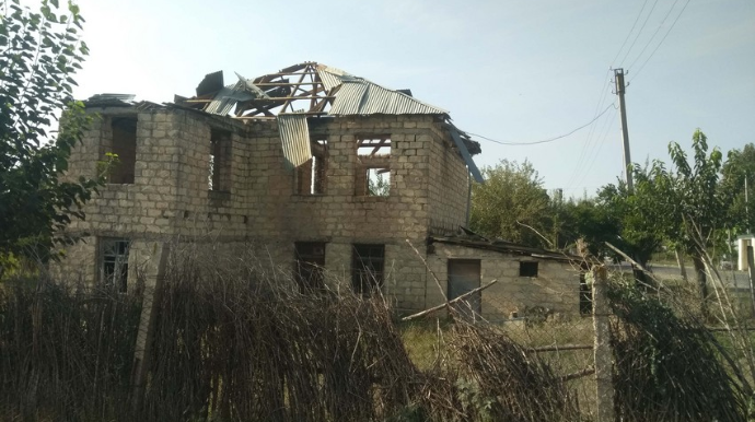 Ermənilər Füzulinin kəndini atəşə tutub  - FOTO