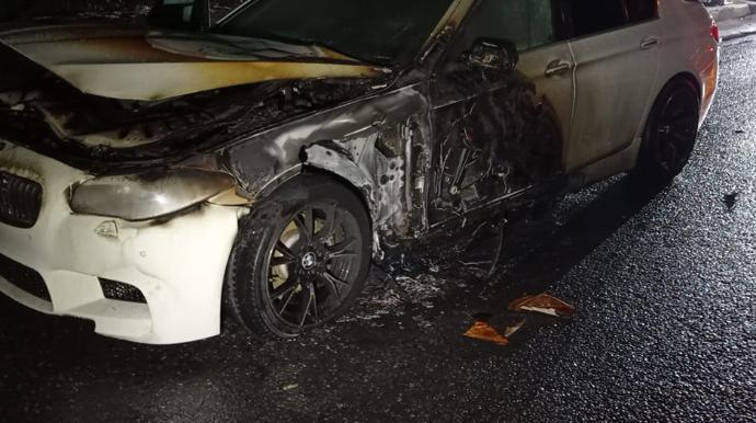 Göygöldə “BMW” alışıb yandı - FOTO - VİDEO