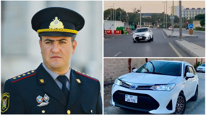 Mərdəkanda əyləci çəkib maşını fırladan sürücü HƏBS EDİLDİ    - VİDEO