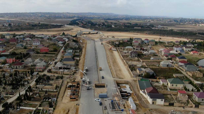 Yeni piyada keçidinin inşası davam etdirilir - FOTO - VİDEO