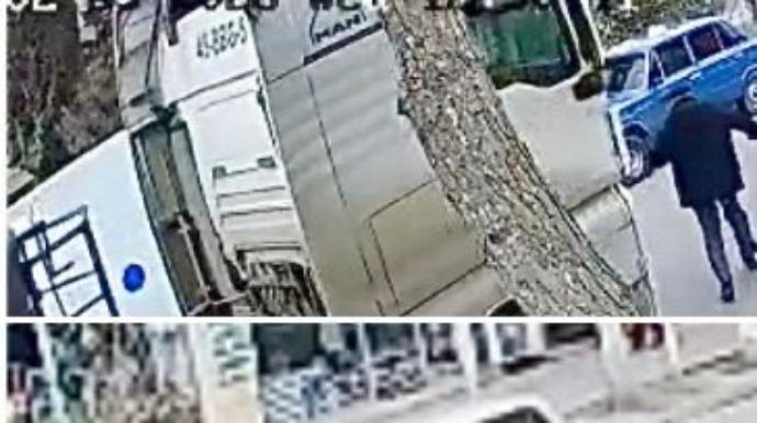 Kürdəmirdə dəhşətli anlar: Yaşlı kişi yük maşınının altında qaldı   - ANBAAN VİDEO