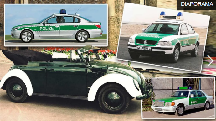 Alman polisinin avtomobilləri - Tarixi əks etdirən FOTOLAR