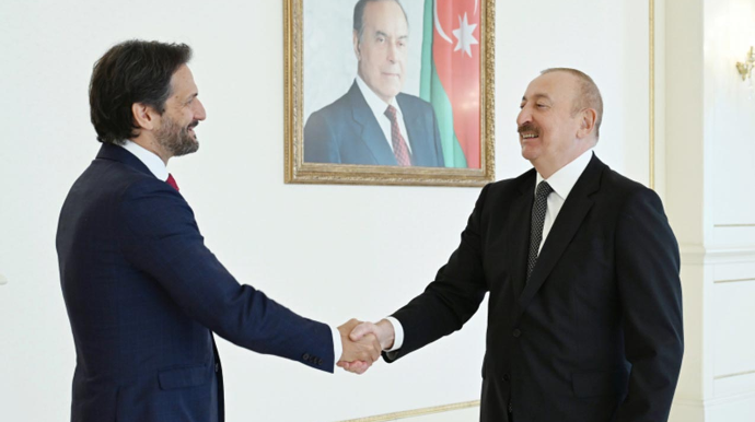 İlham Əliyev Slovakiya müdafiə nazirini qəbul etdi - FOTOLAR