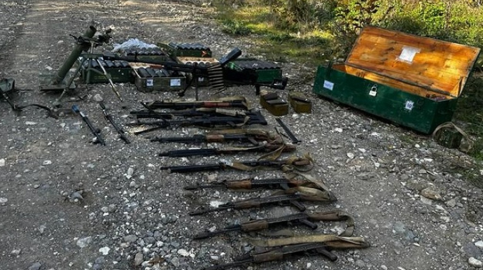 Ağdamda tərk edilmiş mövqelərdən silah-sursat tapıldı 