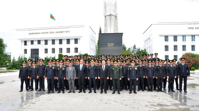 Sabirabad, Hacıqabul və Zərdabda Polis Günü qeyd edilib  - FOTO